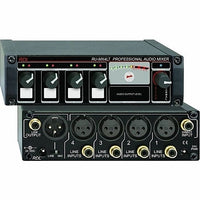 RDL RU-MX4LT RACK-UP Series Professional 4-Channel Line Level Mixer with Transformer, Microphone and Line Output