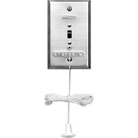 Mircom EC-103 1-Gang Pull Cord Station with Red LED Indicator and TPDT Slide Switch