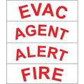 System Sensor DECAL-RC SpectrAlert Advance Red Decals for White non-pad Printed Ceiling Mount Devices, 15 per Box
