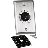 AtlasIED E408-100 Precision, Plate Mounted 100W Attenuator, 1.5dB Steps