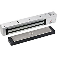DynaLock 2280-US28-HSM-LED 2280 Series Single SlimLine Electromagnetic Lock for Outswing Door with HSM, Satin Aluminum and LED