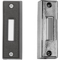 Edwards Signaling 632L 600 Series Doorbell Button Push, Illuminated, surface mount, chrome housing, ivory center, maximum switching voltage 16AC