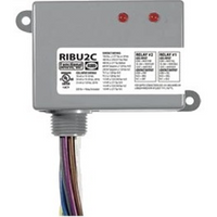Functional Devices RIBU2C Enclosed Pilot Relays 10A SPDT with 10-30V AC/DC/120V AC Coil