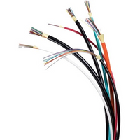 OCC DX006DWLS9KR DX Series 6-Fiber Indoor/Outdoor PVC Fiber Optic Cable, Riser, OM1, Black