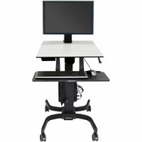 Ergotron 24-216-085 WorkFit-C, Single HD Sit-Stand Workstation