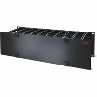 APC AR8605 3U Horizontal Cable Manager with 6" Fingers, Top and Bottom, Black