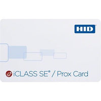 HID 3154RGGMNM iCLASS 32k SE Prox Card, iCLASS with SIO, 125 kHz Programmed with HID or Indala Format, Glossy Front and Back, 13.56 MHz iCLASS and 125 kHz Sequential Matching Numbering, No Slot