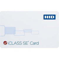 HID 3000PG1MN iCLASS 2k SE Card, SIO Programmed, Glossy with Magnetic Stripe, Sequential Matching Encoded/Printed (Inkjetted), No Slot, Vertical Slot Indicators, White
