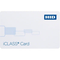 HID 2100HPGGMN iCLASS 2K/2 Printable Composite Smart Card, SIO Standard iCLASS, Programmed, Glossy Front and Back, Matching Numbers, No Slot Punch, White