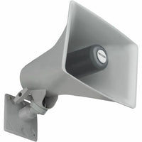 Valcom VIP-130AL-GY-IC InformaCAST One-Way Indoor/Outdoor IP High-Efficiency Horn with Long Line Extender, Gray
