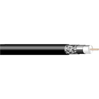West Penn 1100BK0500 Coaxial Cable, 500' Black RG11 Type 14 Gauge BCC, PVC Insulation