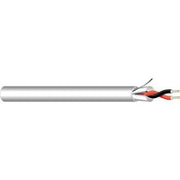 West Penn 25291BGY0500 22/2 Flexible Stranded Shielded Plenum Audio Cable, 500', Gray