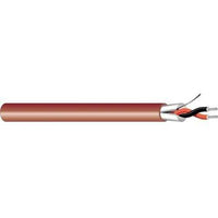 West Penn 454RD1000 Non Plenum Audio Cable, 1P 22G Stranded B/Shielded PVC, Red