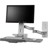Amer AMR1WSL Extended Wall Mount Workstation System