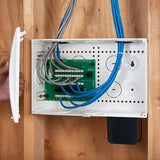 ICC ICRESDC9PW 9" Plastic Enclosures Media Center Voice Data, 8-Port Voice with RJ-31X, 8-Port CAT5e