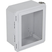 STI EF121006-W Mounting Device, Fiberglass Enclosure with Operator Window Door, 12" x 10" x 6"