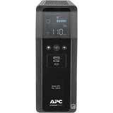 APC BR1350MS Back-UPS PRO BR 1350VA, SineWave, 10-Outlets, 2-USB Charging Ports, AVR, LCD interface