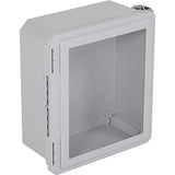STI EF141206-W Mounting Device, Fiberglass Enclosure with Window, 14" x 12" x 6"