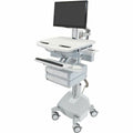 Ergotron SV44-2322-1 StyleView® Electric Lift Cart with Pivot, LiFe Powered, 2 Drawers (1x2)