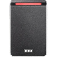 HID 40NKS-01-000GV9 Signo 40 Pigtail Smartcard Reader with Seos Profile, Mobile Access Enabled, MOB0070, Wiegand, CSN Suppressed, Red LED, Flashing Green, Buzzer, Black with Silver Trim