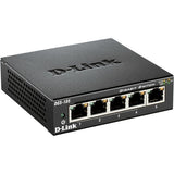 D-Link DGS-105GL 5-Port Gigabit Desktop Switch, Metal