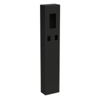 PEDESTAL 106CAB-SEAT-01-304 54" Steel Combo Pedestal - Aiphone IX-DVF and 2 single gangs