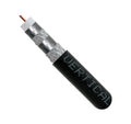Vertical Cable 107-1952BK/6Q1BX RG6 Quad Shield Coaxial Cable - 1000ft (Black)