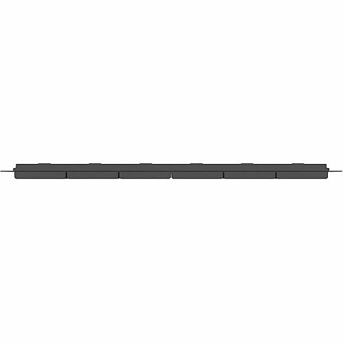 Panduit NKFPL48 NetKey Patch Flat Panel, Front Access, 48-Port and Labels, Black