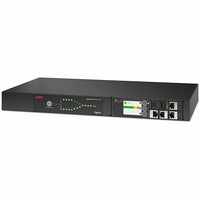 APC AP4430A Netshelter Rack Automatic Transfer Switch, 1U, 20A, 200-208V, NEMA L6-20P, 50/60Hz, Black