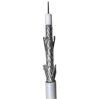 ADI PRO RN-7001151 RG6 CCS Quad-Shielded CATV Cable, 1000' Reel in Box, White