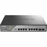 D-Link DSS-200G-10MPP 8-Port Gigabit PoE++ Smart Switch with 2-Port SFP, 242W PoE Budget, 802.3bt, 90W Max per PoE Port