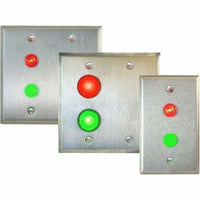 Dortronics 7201xL1G-H High Intensity Green LED Single Gang Plate
