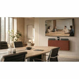 Heckler H735-BG-OW AV Credenza 4U - Black Grey Body with Off White Fabric