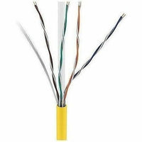 ADI PRO 0E-CMR6YWR CAT6 23/4 Solid BC Cable, Unshielded UTP, Riser CMR, FT4, 1000' (304.8m) Express Box, Yellow