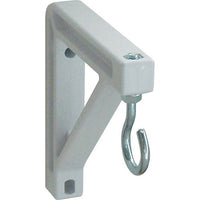 Draper 227212 6" Wall Mounting Brackets for Projector Screen, Pair, White