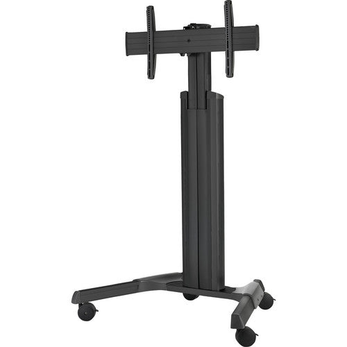 Chief LPAUB Series Large Fusion Manual Height Adjustable Mobile AV Cart (Black) For Displays 42-86"