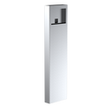 Pedestal Pro 144CAB-DOOR-01-304 54" Stainless Pedestal - Doorbird D31TDH Flush
