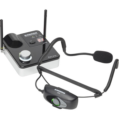 Samson SW9A9SQE-D AirLine 99m Fitness Headset Wireless System with Tabletop Receiver