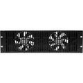 Sanus CAFQ01-B1 3U Ultra Quiet Rack Cooling Fan Panel, Black