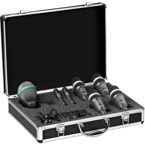 AKG 2581H00160 Drum Set Concert 1 Professional Drum Microphone Set