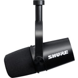 Shure MV7 Podcast Microphone Kit with Broadcast Arm (Black)