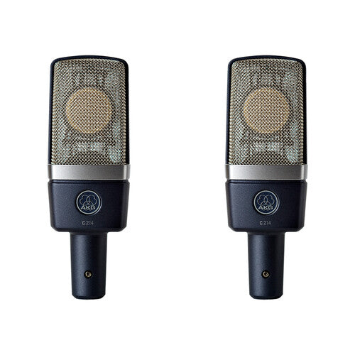 AKG 3185X00110 C214MP Large-Diaphragm Cardioid Condenser Microphone (Matched Pair)