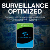 Seagate 24TB SkyHawk AI 7200 rpm SATA III 3.5" Internal Surveillance HDD