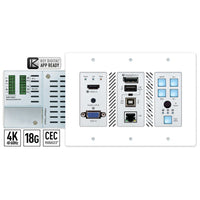 Key Digital KD-X3x1WUTx 3x1 4K 18G HDBaseT Wallplate Transmitter