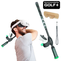 DriVR Elite Mini -  Adjustable VR Weighted Golf Club Handle Accessory - Compatible with Quest 2, 3... - front view | Silarius