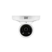 Digital Watchdog DWC-VA853WTIR Star-Light Plus 4K Universal HDoC IR Vandal Ball Camera, 2.8mm Fixed Lens, White