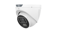 Uniview IPC3614SB-ADF28KMC-I1-BK 4MP WDR Dual-Light Alarm Eyeball Camera, Two-Way Audio, Black