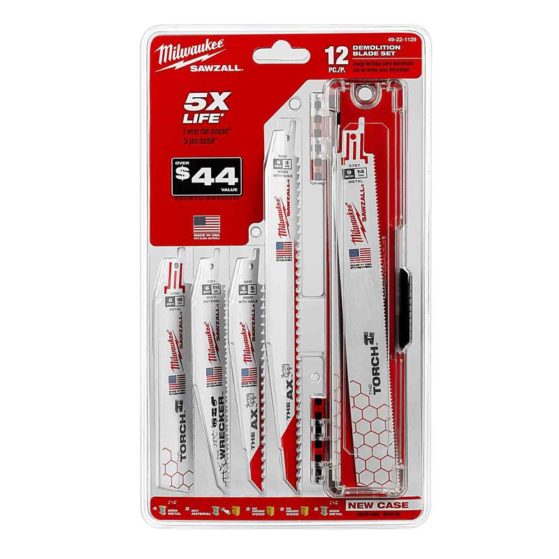 MILWAUKEE 49-22-1129 12-Piece SAWZALL® Blade Set