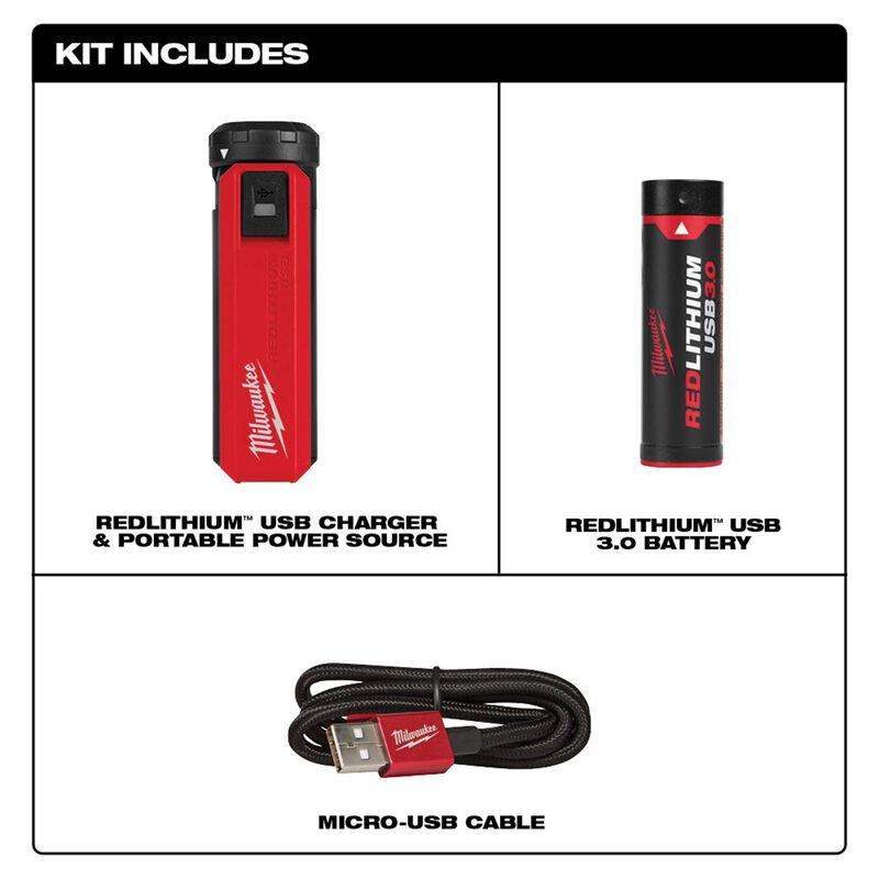 MILWAUKEE  48-59-2013 REDLITHIUM™ USB Charger & Portable Power Source Kit