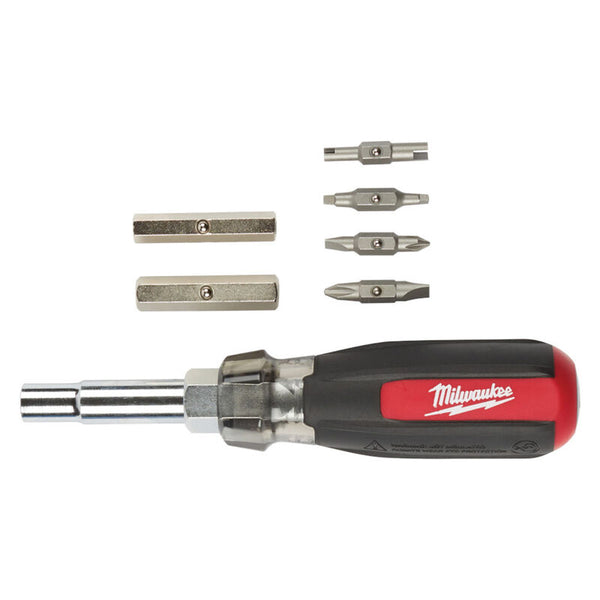 MILWAUKEE 48-22-2881 13-in-1 Cushion Grip Screwdriver with Schrader Bit